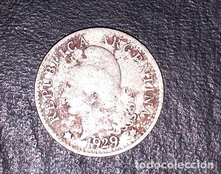 Monedas antiguas de Am&eacute;rica: moneda argentina 5 centavos 1929 - Foto 1