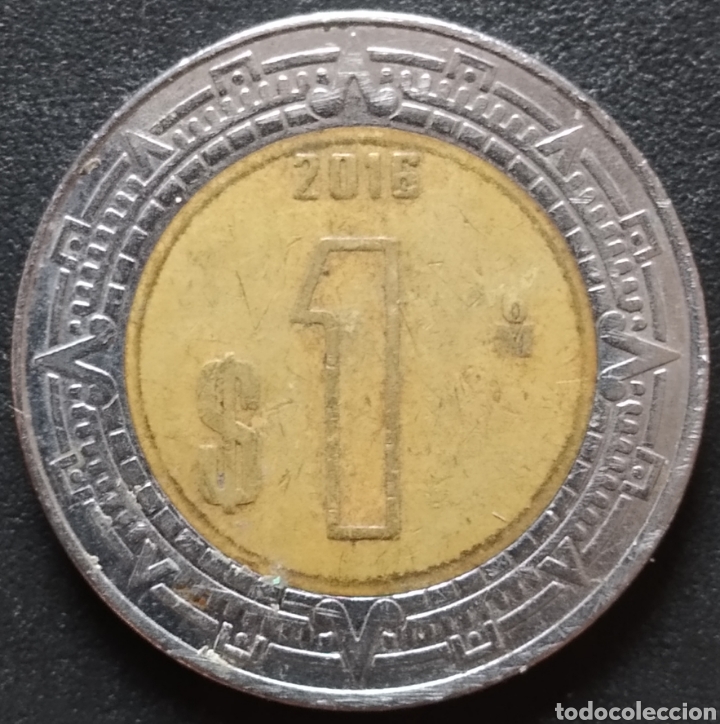 Monedas antiguas de Am&eacute;rica: MONEDA - MEXICO 1 PESO 2016 - Foto 1