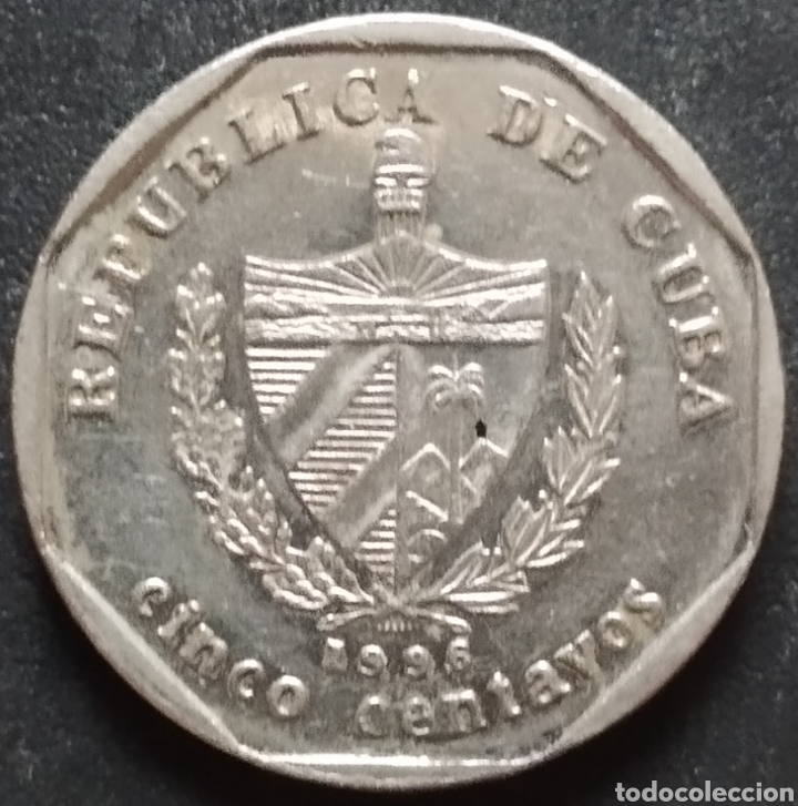 Monedas antiguas de Am&eacute;rica: MONEDA - CUBA 5 CENTAVOS 1996 - Foto 2