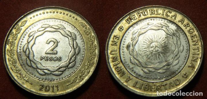 Monedas antiguas de Am&eacute;rica: MONEDA DE ARGENTINA 2 PESOS 2011 - Foto 1