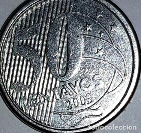 Monedas antiguas de Am&eacute;rica: moneda de brasil 50 centavos del ano 2003 - Foto 1