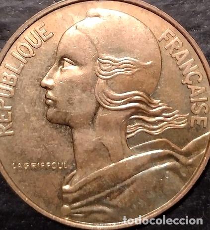Monedas antiguas de Am&eacute;rica: moneda 20 centimos francia 1977 - Foto 1