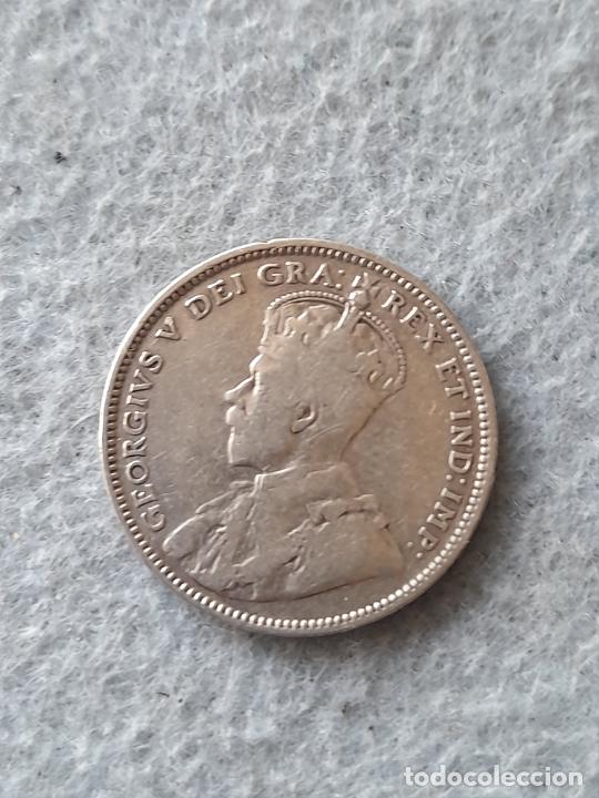 Monedas antiguas de Am&eacute;rica: Canad&aacute;. 20 C&eacute;ntimos. A&ntilde;o 1912. Plata. - Foto 2