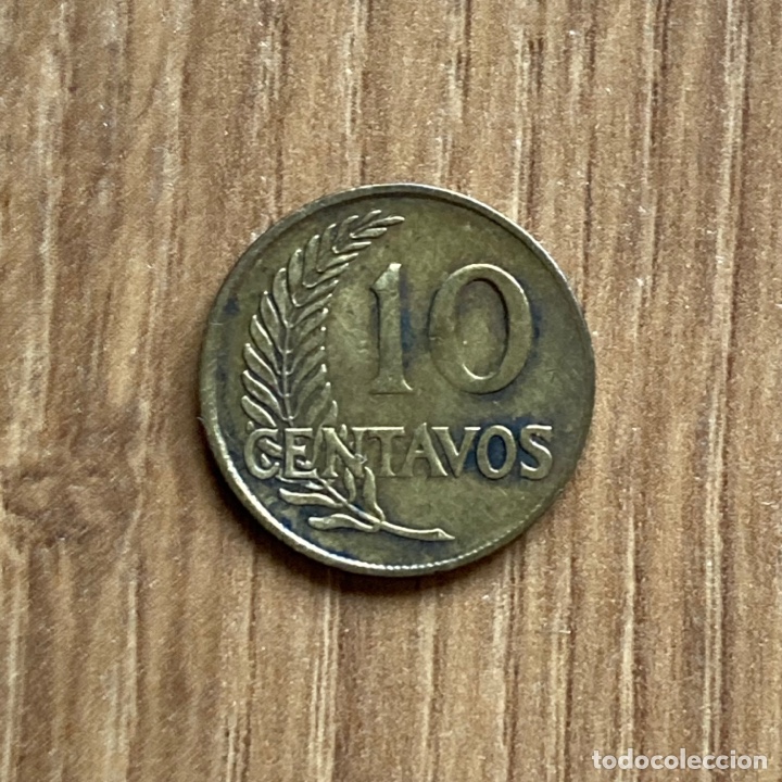 Monedas antiguas de Am&eacute;rica: 10 centavos Per&uacute; 1963 - Foto 2