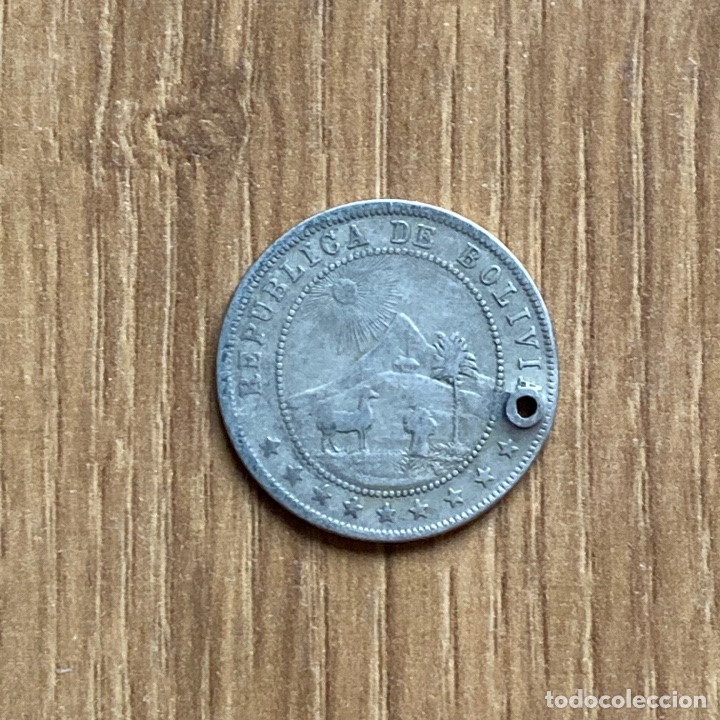 Monedas antiguas de Am&eacute;rica: 10 centavos 1897 Bolivia - Foto 2