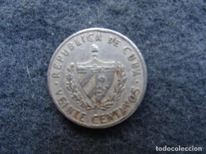 Monedas antiguas de Am&eacute;rica: CUBA 20 CENTAVOS 1962 MART&Iacute; - Foto 2