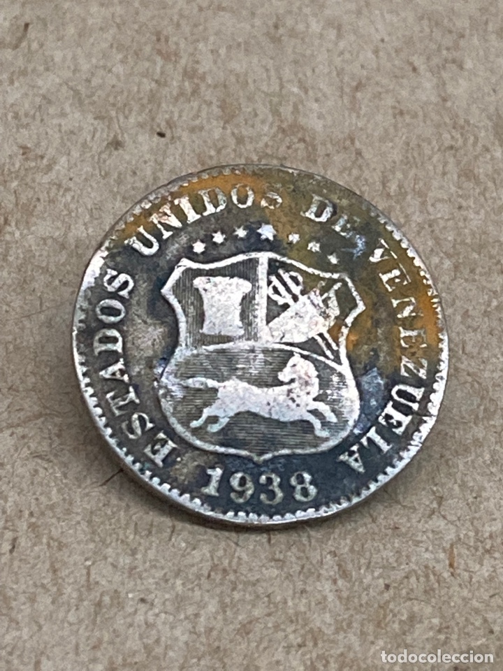 Monedas antiguas de Am&eacute;rica: Moneda 4 c&eacute;ntimos Venezuela 1938 - Foto 2