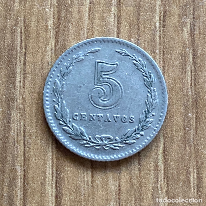 Monedas antiguas de Am&eacute;rica: 5 centavos 1939 Argentina - Foto 2