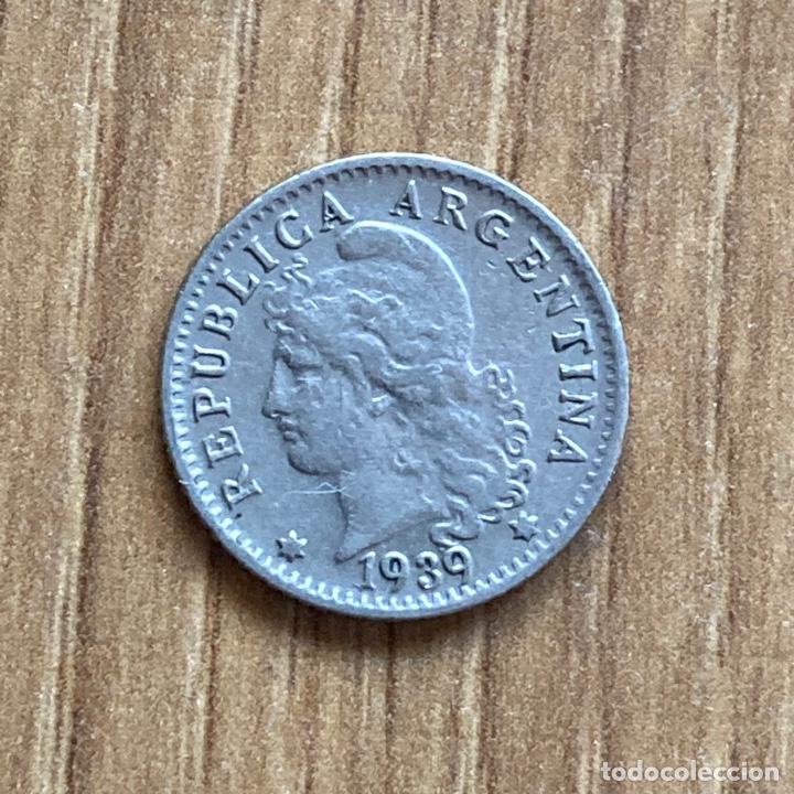 Monedas antiguas de Am&eacute;rica: 5 centavos 1939 Argentina - Foto 1