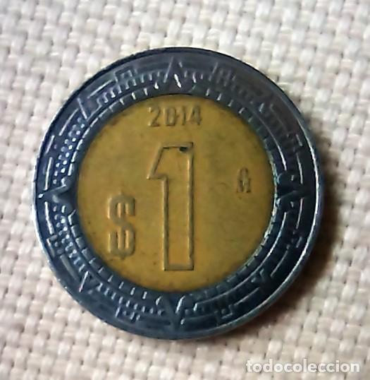 Monedas antiguas de Am&eacute;rica: MEXICO-MEJICO 1 PESO 2014