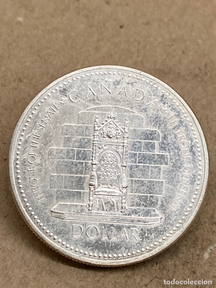 Monedas antiguas de Am&eacute;rica: Moneda de plata Canada 1977 - Foto 3
