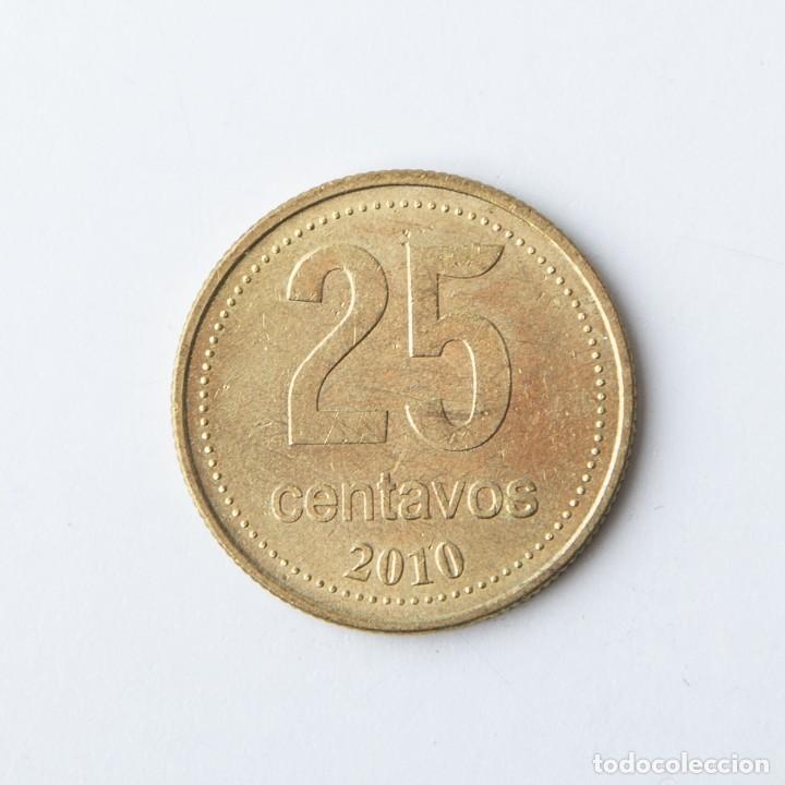 Monedas antiguas de Am&eacute;rica: 25 centavos 2010 Argentina - Foto 1
