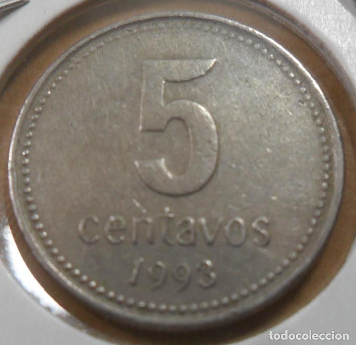 Monedas antiguas de Am&eacute;rica: ARGENTINA - 5 CENTAVOS - 1993 - Foto 2