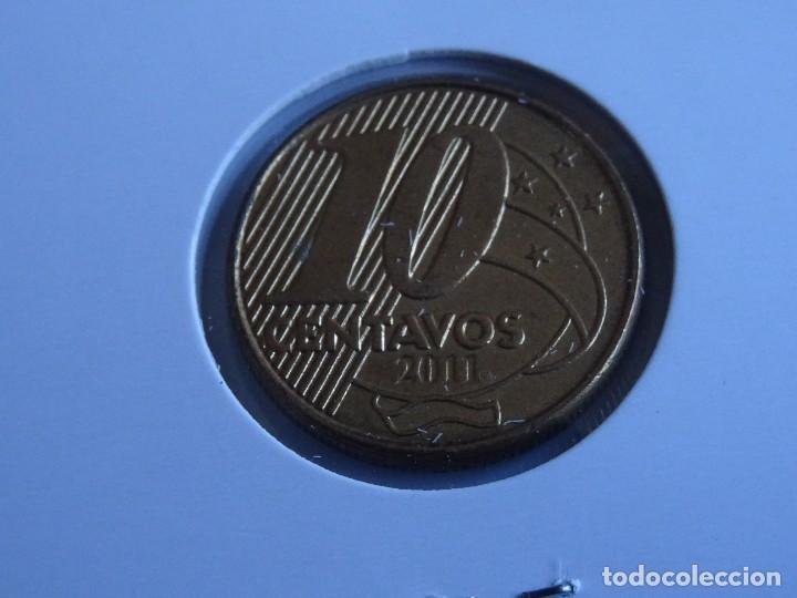 Monedas antiguas de Am&eacute;rica: BRASIL 10 CENTAVOS 2011 - Foto 2