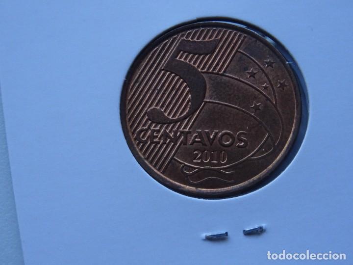 Monedas antiguas de Am&eacute;rica: BRASIL 5 CENTAVOS 2010 - Foto 2