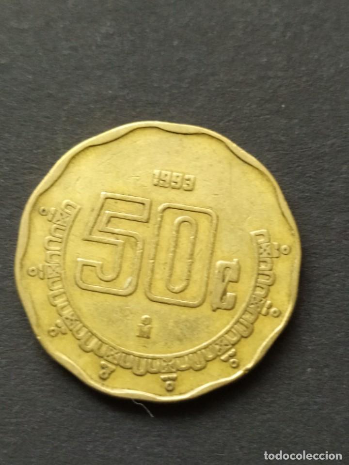 Monedas antiguas de Am&eacute;rica: ## Mexico 1993 50 Centavos## - Foto 2