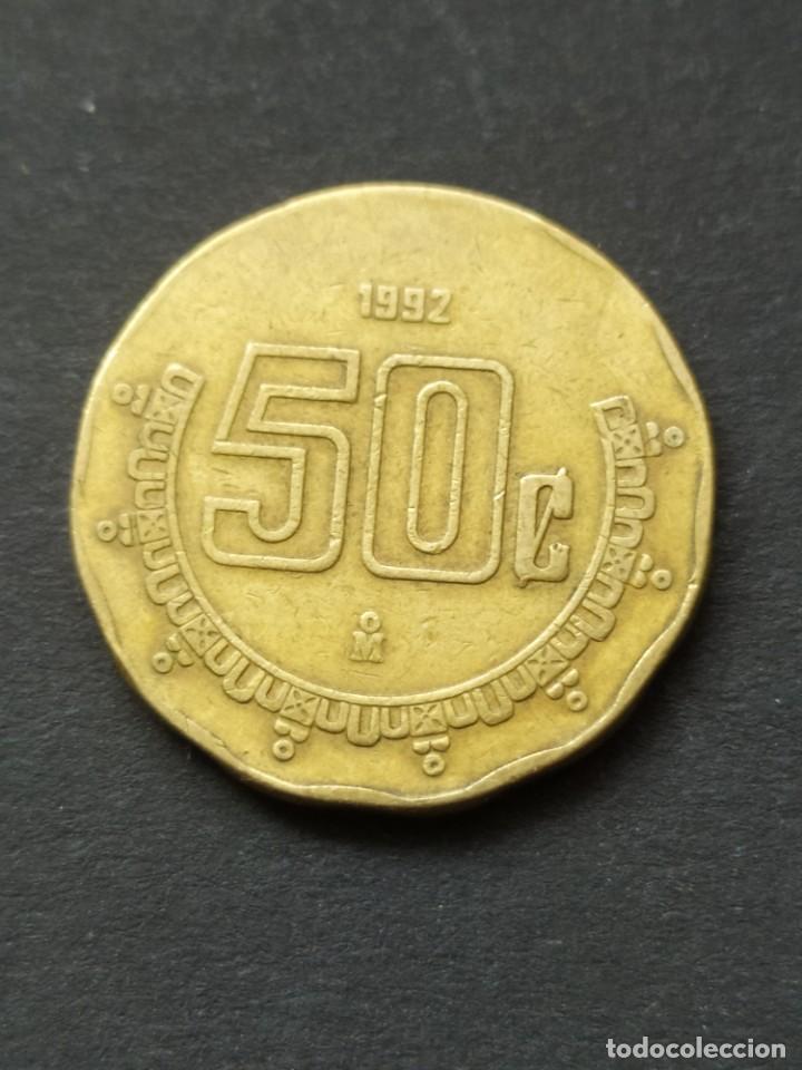 Monedas antiguas de Am&eacute;rica: ## Mexico 1992 50 Centavos## - Foto 2