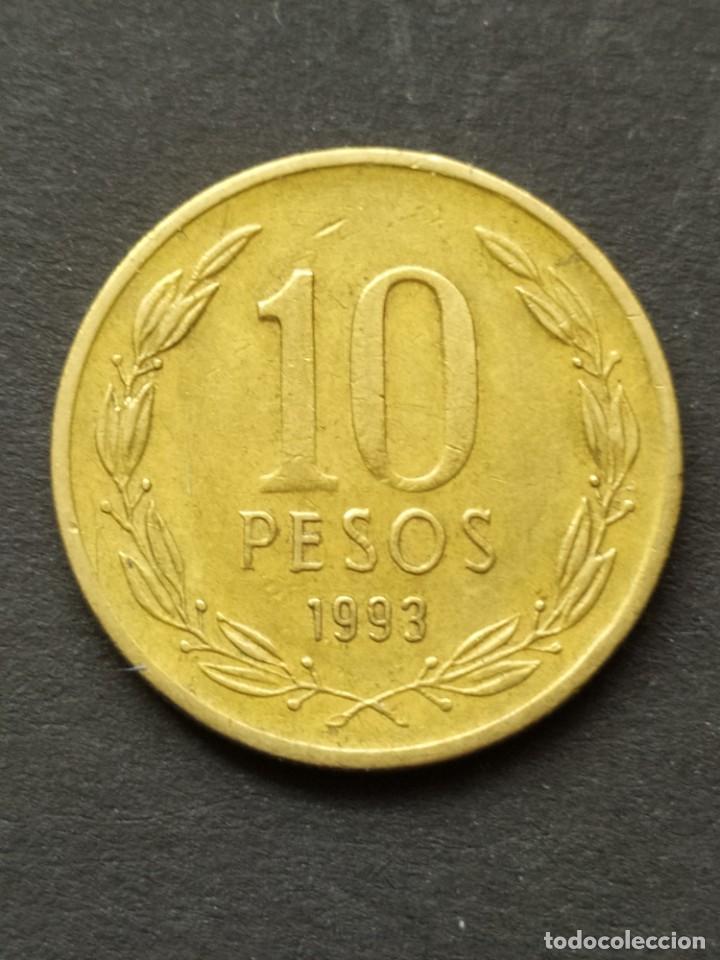 Monedas antiguas de Am&eacute;rica: ## Chile 1993 10 Pesos ## - Foto 2