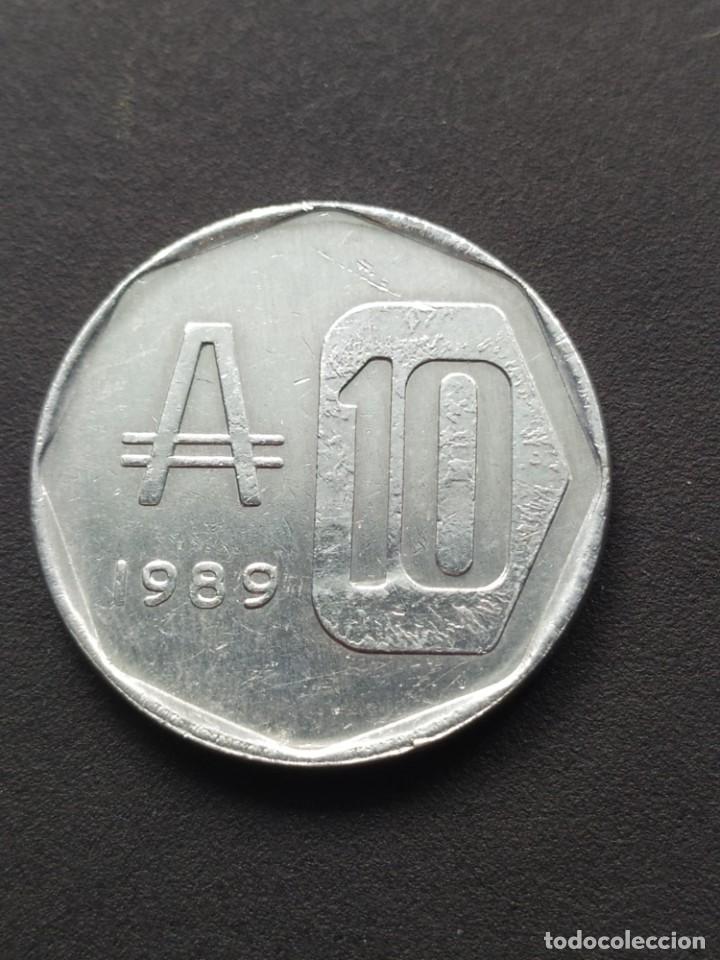 Monedas antiguas de Am&eacute;rica: ## Argentina 1989 10 australes con ERROR ## - Foto 1