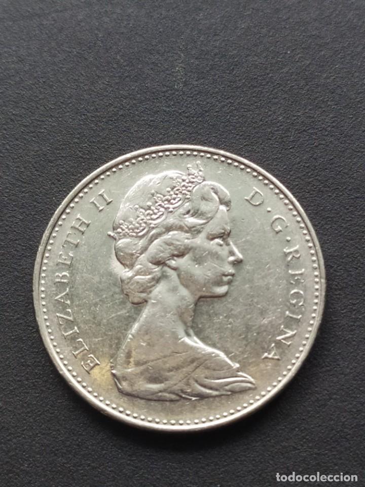 Monedas antiguas de Am&eacute;rica: ## Canada 1974 5 centavos ## - Foto 2