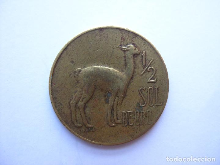 Monedas antiguas de Am&eacute;rica: MONEDA PERU 1/2 SOL DE ORO 1972 - Foto 2