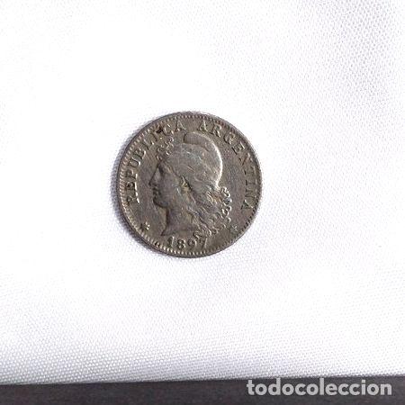 Monedas antiguas de Am&eacute;rica: moneda de 20 centavos argentina 1897 - Foto 1