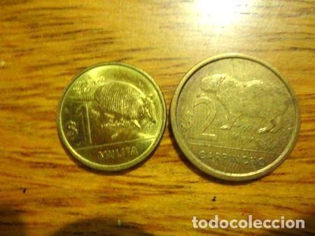 Monedas antiguas de Am&eacute;rica: lote de 2 monedas de uruguay cd 17 - Foto 1