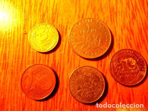 Monedas antiguas de Am&eacute;rica: 5 monedas de francia cd 46 - Foto 1