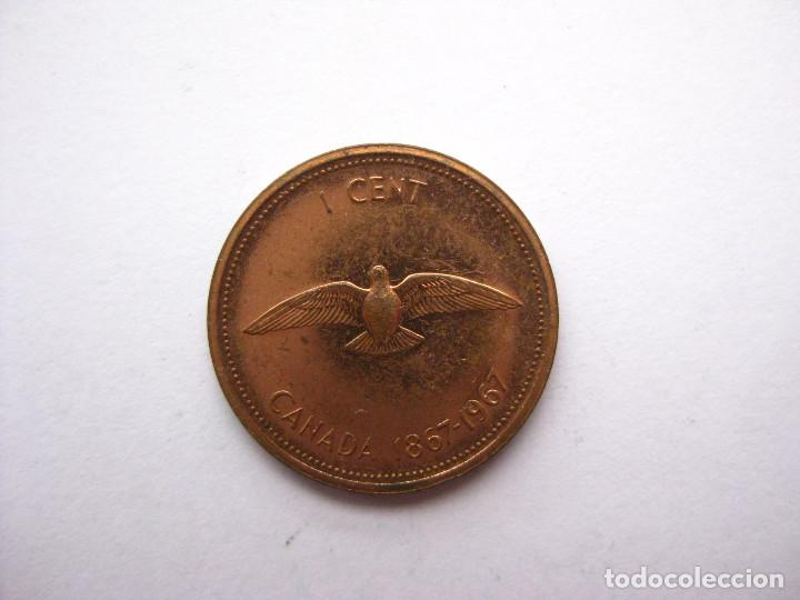 Monedas antiguas de Am&eacute;rica: MONEDA CANADA 1 CENTAVO 1967 - Foto 2