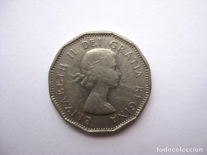 Monedas antiguas de Am&eacute;rica: MONEDA CANADA 5 CENTAVOS 1961 - Foto 1