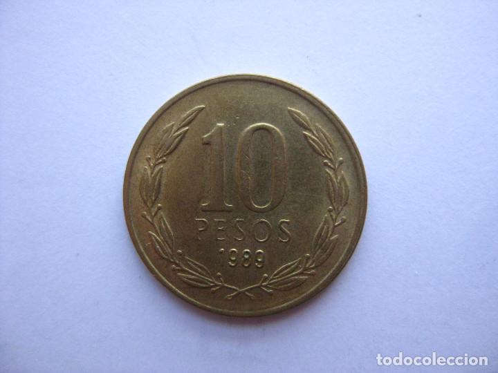 Monedas antiguas de Am&eacute;rica: MONEDA CHILE 10 PESOS 1989 - Foto 2