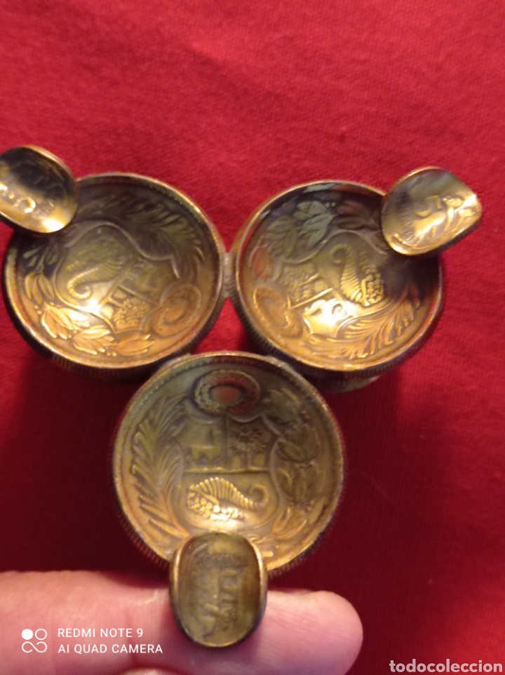 Monedas antiguas de Am&eacute;rica: CENICERO MONEDAS PERU - Foto 1
