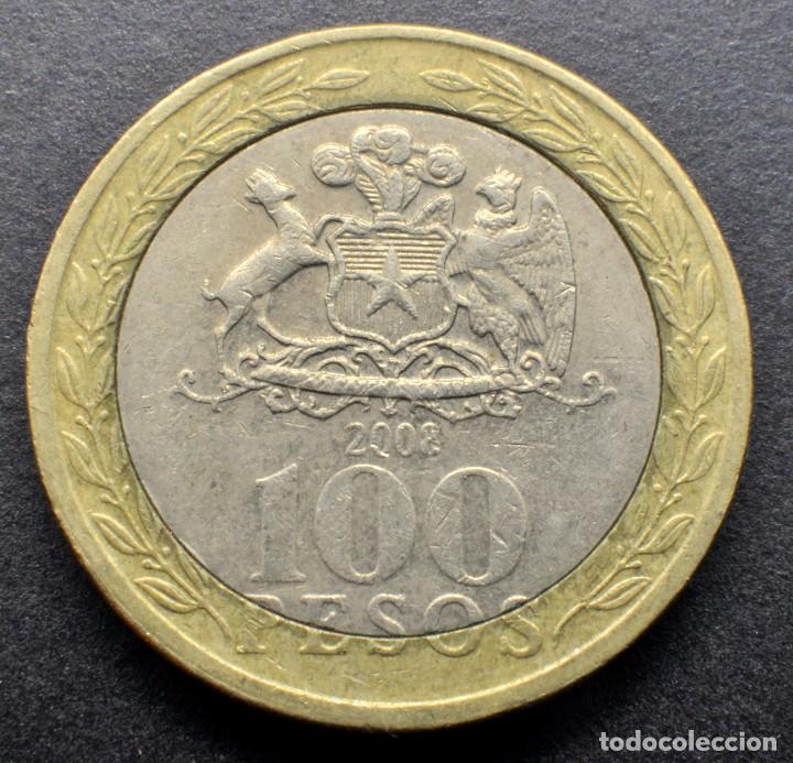 Monedas antiguas de Am&eacute;rica: Chile, 100 pesos 2008 - Foto 2