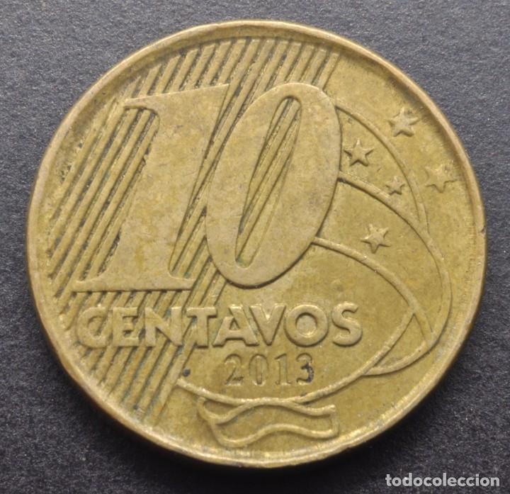 Monedas antiguas de Am&eacute;rica: Brasil, 10 centavos 2013 - Foto 2
