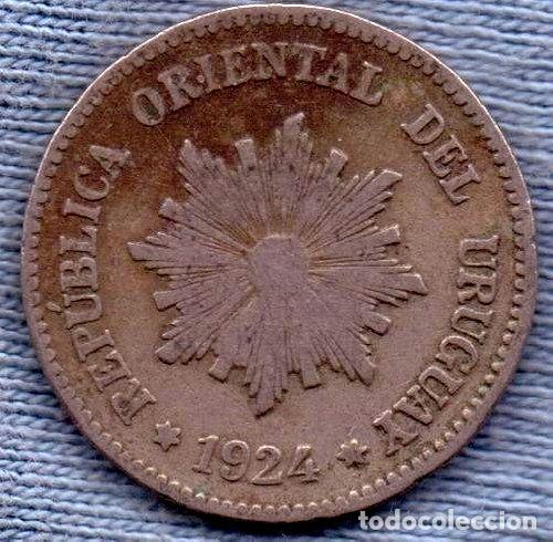 Monedas antiguas de Am&eacute;rica: uruguay 2 centesimos 1924 - Foto 1