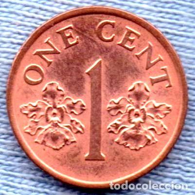 Monedas antiguas de Am&eacute;rica: singapur 1 cent 1995 escudo - Foto 1