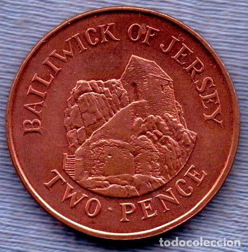 Monedas antiguas de Am&eacute;rica: jersey 2 pence 1992 lhermitage - Foto 1