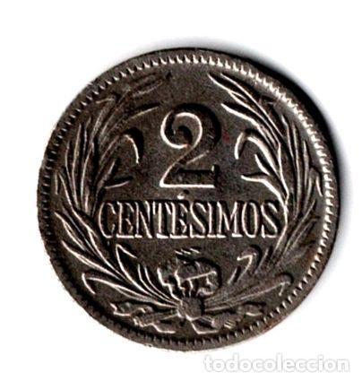 Monedas antiguas de Am&eacute;rica: 2 centimos uruguay 1924 sol - Foto 1