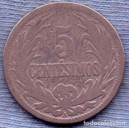 Monedas antiguas de Am&eacute;rica: uruguay 5 centesimos 1909 - Foto 1