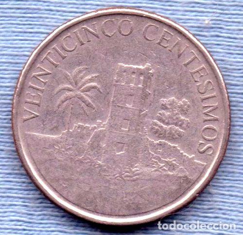 Monedas antiguas de Am&eacute;rica: panama 25 centesimos 2003 torre y ruinas - Foto 1