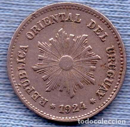 Monedas antiguas de Am&eacute;rica: uruguay 1 centesimo 1924 - Foto 1