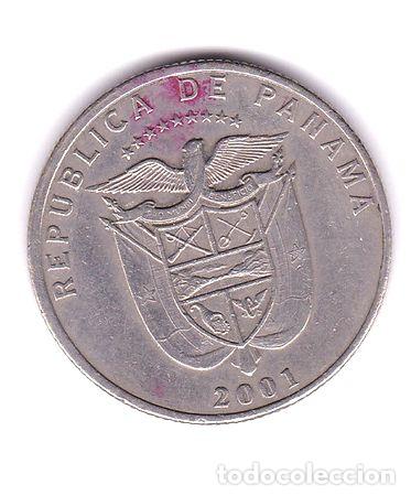 Monedas antiguas de Am&eacute;rica: ltc207 cuarto de balboa de 2001 moneda de panama - Foto 1