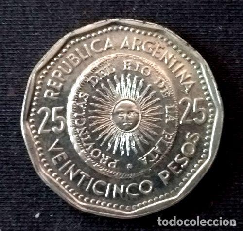Monedas antiguas de Am&eacute;rica: moneda argentina 25 pesos 1966 - Foto 1