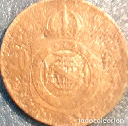 Monete antiche di America: moneda 20 reis 1869 brasil cobre