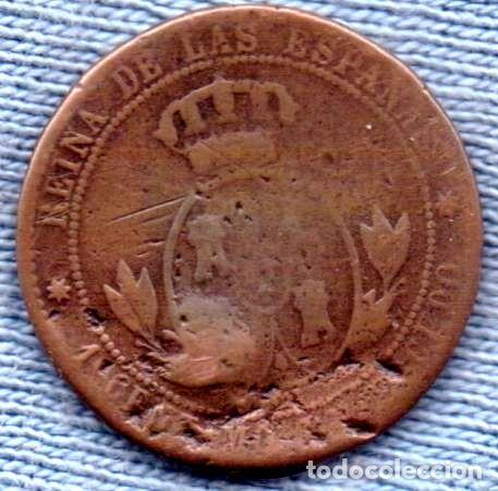 Monedas antiguas de Am&eacute;rica: espana 12 centimo 1868 isabel ii - Foto 1