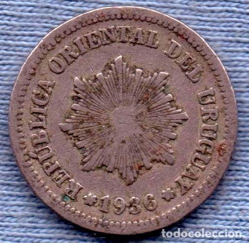 Monedas antiguas de Am&eacute;rica: uruguay 2 centesimos 1936 - Foto 1