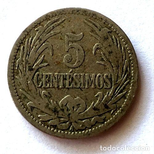 Monedas antiguas de Am&eacute;rica: moneda 5 centesimos uruguay 1909 - Foto 1