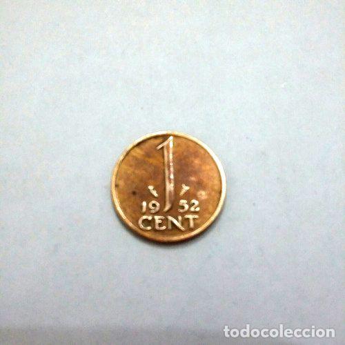 Monedas antiguas de Am&eacute;rica: moneda de holanda 1 cent ano 1952 - Foto 1