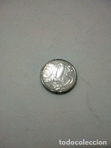 Monedas antiguas de Am&eacute;rica: moneda brasil 50 centavos 2002 - Foto 1