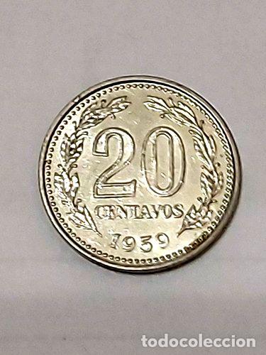 Monedas antiguas de Am&eacute;rica: moneda argentina 20 centavos de 1959 - Foto 1